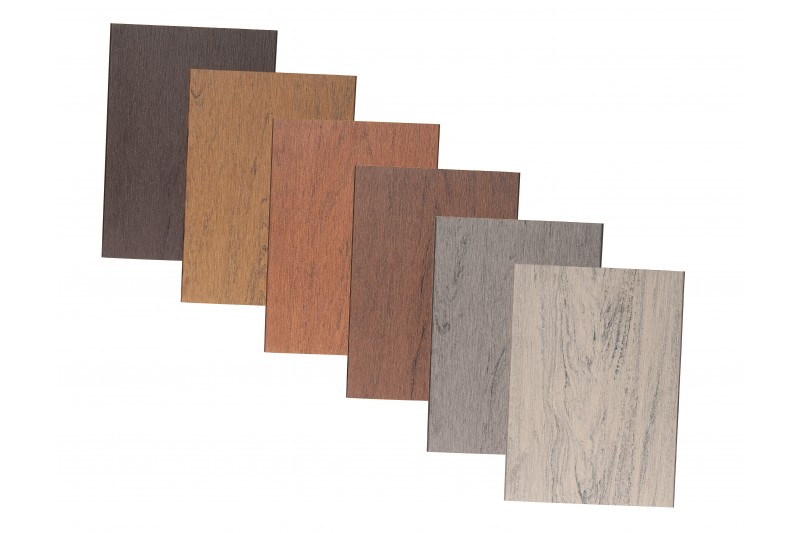  Террасная доска из ДПК вельвет/шлифованное дерево мультиколор 20х140х5800 мм, цвет: бежевый микс