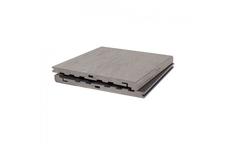  Ступень из ДПК МАССИВ шлифованное дерево мультиколор 202х332х2900 мм, цвет: серый