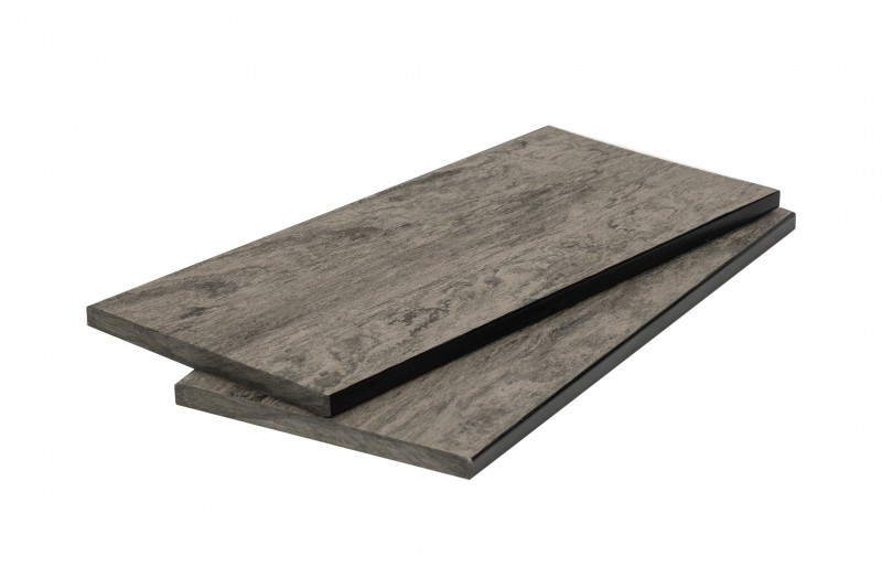 Универсальная доска из ДПК шлифованное дерево мультиколор 11х140х2900 мм, цвет: серый микс