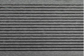 Террасная доска МПК "Верста" 150х24х3000 мм, двухсторонняя, цвет Графит, Вельвет + Тиснение под дерево