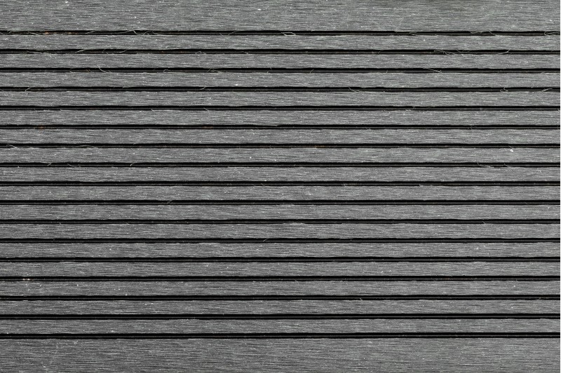 Террасная доска МПК "Верста" 150х24х3000 мм, двухсторонняя, цвет Серый, Вельвет + Тиснение под дерево