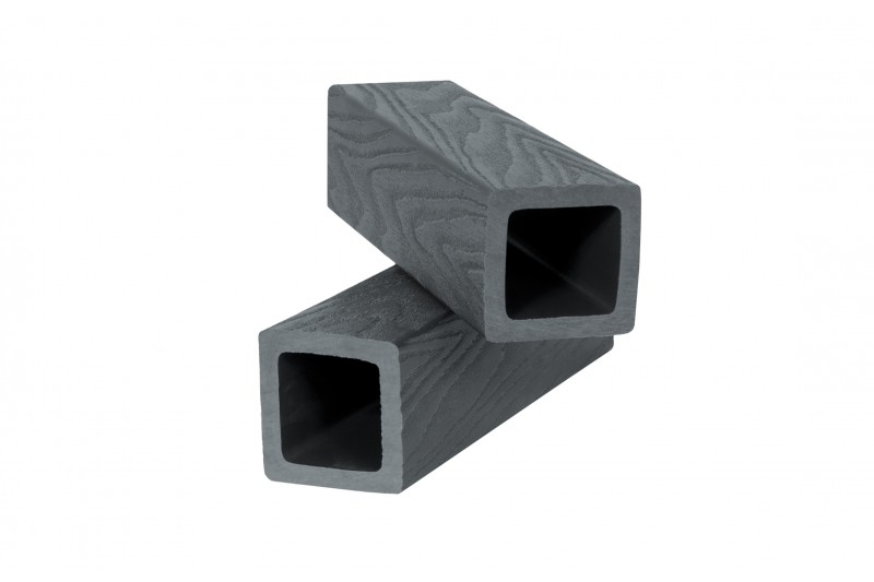 Балясина из ДПК, 3D шлифованное дерево, для ограждения 45х45х2900 мм, цвет: №3 черный