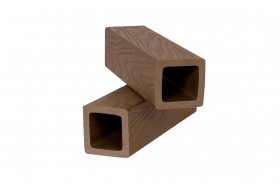 Балясина из ДПК, 3D шлифованное дерево, для ограждения 45х45х2900 мм, цвет: №8 красный