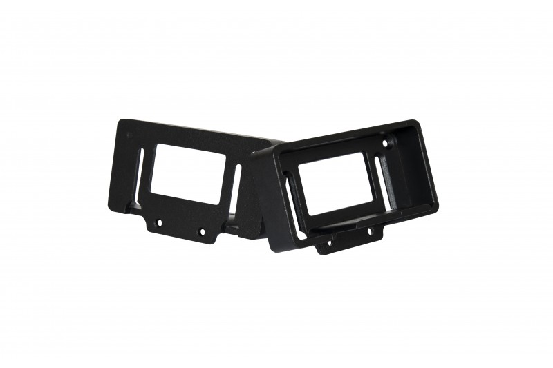 Крепление прямое из алюминия для поручня ДПК 42х60х100 мм, цвет: №3 чёрный