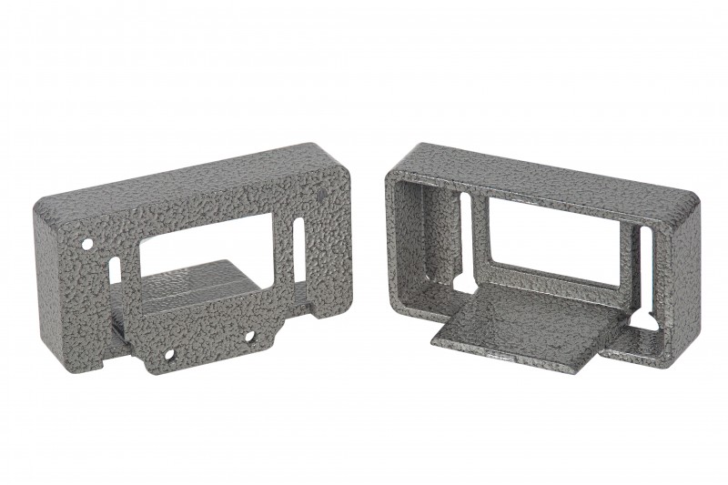 Крепление прямое из алюминия для поручня ДПК 42х60х100 мм, цвет: №7 серый