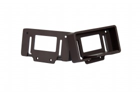 Крепление прямое из алюминия для поручня ДПК 42х60х100 мм, цвет: №5 темно-коричневый