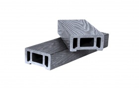  Поручень из ДПК, 3D шлифованное дерево для ограждения 45х90х2900 мм, цвет: №7 тёмно-серый