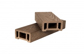  Поручень из ДПК, 3D шлифованное дерево для ограждения 45х90х2900 мм, цвет: №2 песочный