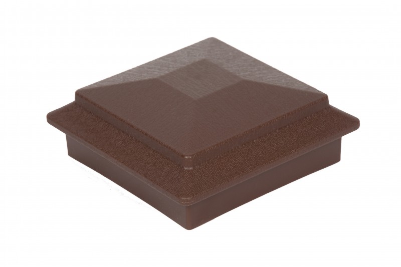 Крышка и юбка из пластика для ограждения 50х120х120/45х150х150 мм, цвет: №5 темно-коричневый