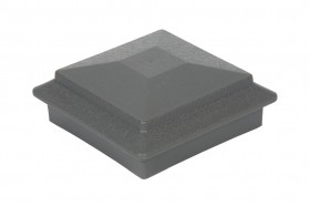 Крышка и юбка из пластика для ограждения 50х120х120/45х150х150 мм, цвет: №3 черный