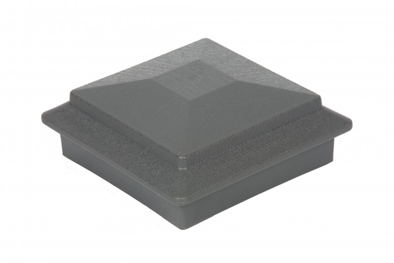 Крышка и юбка из пластика для ограждения 50х120х120/45х150х150 мм, цвет: №3 черный