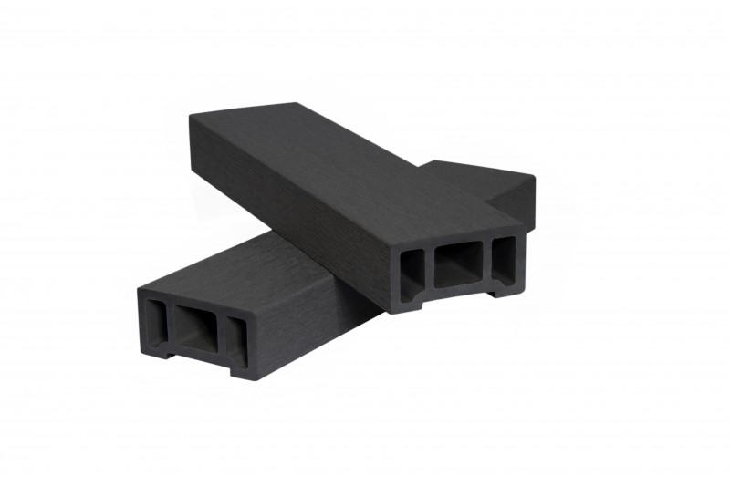  Поручень из ДПК шлифованный для ограждения 38х76х2900 мм, цвет: №3 чёрный