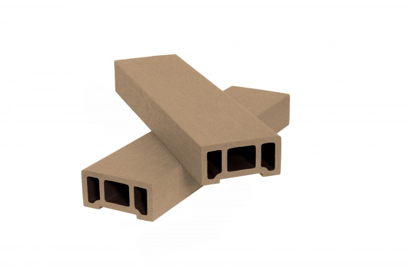  Поручень из ДПК шлифованный для ограждения 38х76х2900 мм, цвет: №2 песочный