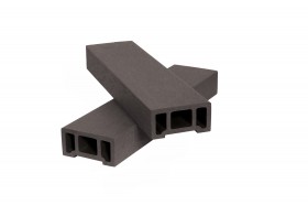  Поручень из ДПК шлифованный для ограждения 38х76х2900 мм, цвет: №5 темно-коричневый