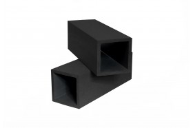  Столб из ДПК шлифованный для ограждения 100х100х2900 мм, цвет: №3 чёрный