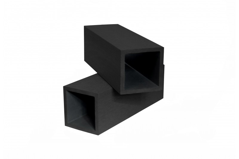  Столб из ДПК шлифованный для ограждения 100х100х2900 мм, цвет: №3 чёрный