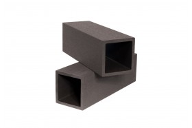  Столб из ДПК шлифованный для ограждения 100х100х2900 мм, цвет: №5 темно-коричневый