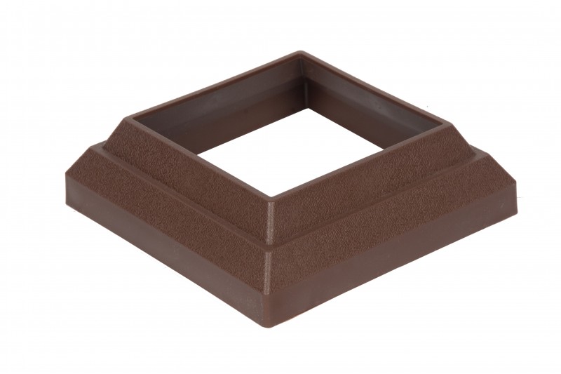 Крышка и юбка из пластика для ограждения 50х120х120/45х150х150 мм, цвет: №5 темно-коричневый