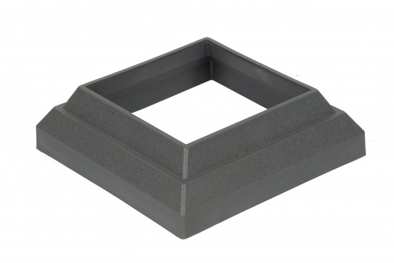 Крышка и юбка из пластика для ограждения 50х120х120/45х150х150 мм, цвет: №3 черный