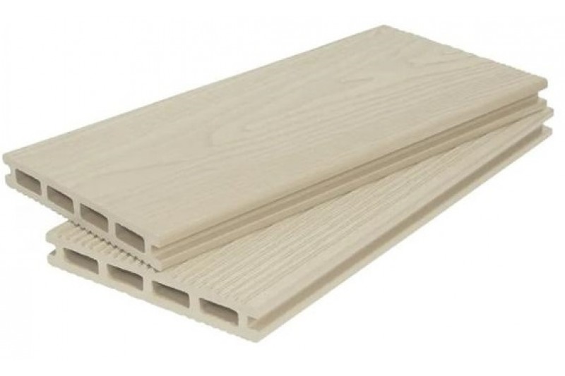  Террасная доска из ДПК  текстура дерева / вельвет, 20х140х4000 мм, цвет: №9 бежевый