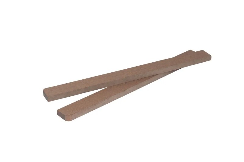 Заглушка из ДПК для ступени шлифованная, 10х29х320 мм, цвет: чёрный, тёмно-коричневый, серый, песочный, светло-коричневый, красный.