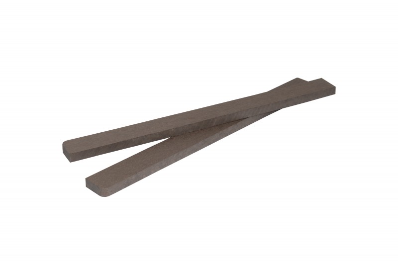 Заглушка из ДПК для ступени шлифованная, 10х29х320 мм, цвет: чёрный, тёмно-коричневый, серый, песочный, светло-коричневый, красный.